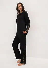 Pyžamo z jemné třpytivé krajky, bonprix