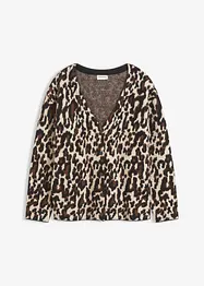 Pletený žakárový kabátek, bonprix