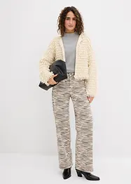 Keprové kalhoty z elastické bavlněné směsi, bonprix