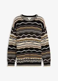 Svetr ze silnější pleteniny z čisté bavlny, bonprix