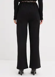 Široké teplákové kalhoty s kontrastním pasem, bonprix