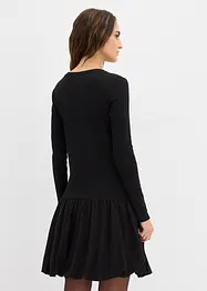 Úpletové šaty s balónovou sukní, bonprix