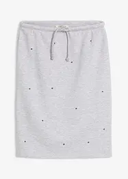 Tepláková sukně s nýtky, bonprix