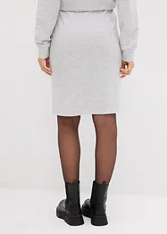 Tepláková sukně s nýtky, bonprix