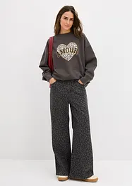 Oversize mikina z bavlněné směsi, bonprix