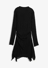 Krajkové šaty s asymetrickým spodním okrajem, bonprix