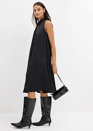 Saténové midi šaty z viskózové směsi, bonprix