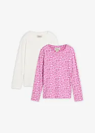 Triko s dlouhým rukávem, z čisté organické bavlny (3 ks v balení), bonprix