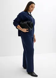 Kalhoty Bootcut, z lehce lesklé viskózové směsi, bonprix