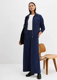 Kalhoty Bootcut, z lehce lesklé viskózové směsi, bonprix