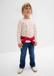 Tričko s dlouhým rukávem, z elastické směsi s organickou bavlnou, bonprix