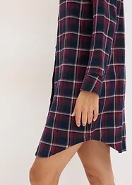 Tkaná noční košile z flanelu, s knoflíkovou lištou, bonprix