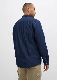 Džínová košile s hřejivou podšívkou, bonprix