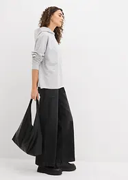 Oversize mikina s kapucí a s ozdobnými kamínky, bonprix