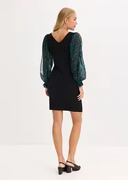 Přiléhavé minišaty s prostřihy na rukávech, bonprix