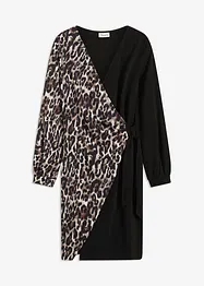 Přiléhavé minišaty s hlubokým výstřihem, bonprix