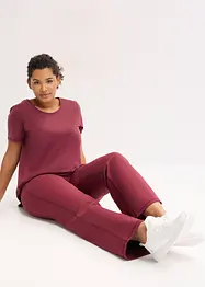 Sportovní termo kalhoty z měkkého materiálu, rovné nohavice, bonprix