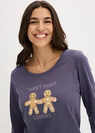 Pyžamo s flanelovými kalhotami, bonprix