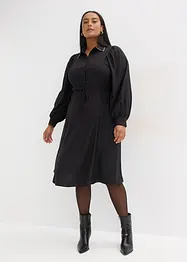 Midi šaty s aplikací z perliček, bonprix