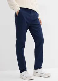 Chino kalhoty Regular Fit s termo flanelovou podšívkou, Tapered, bonprix