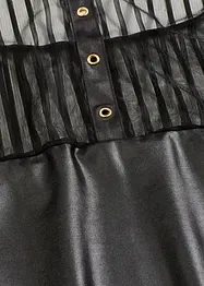 Šaty s ramínkem za krk, s mokrým vzhledem, bonprix