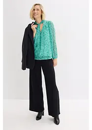 Tričko s dlouhým rukávem z jemné síťoviny, bonprix