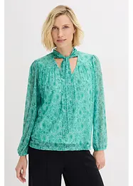 Tričko s dlouhým rukávem z jemné síťoviny, bonprix