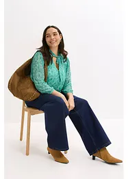 Tričko s dlouhým rukávem z jemné síťoviny, bonprix