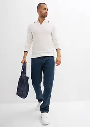 Svetr z jemné pleteniny, s kontrastními detaily, bonprix