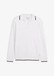 Svetr z jemné pleteniny, s kontrastními detaily, bonprix