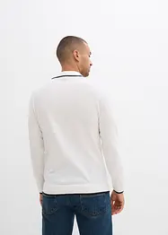 Svetr z jemné pleteniny, s kontrastními detaily, bonprix