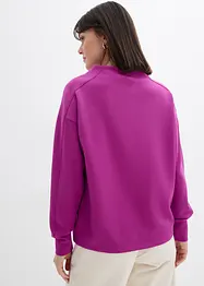 Oversize mikina z měkkého materiálu scuba, bonprix