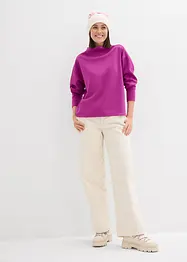 Oversize mikina z měkkého materiálu scuba, bonprix