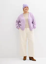 Zkrácený oversize kabátek ze silnější pleteniny, bonprix