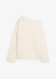 Žebrovaný oversize svetr, bonprix