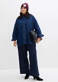 Džínová halenka z těžkého denimu, čistá bavlna, oversize střih, bonprix