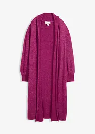 Dlouhý pletený kabát s delším vlasem, bonprix