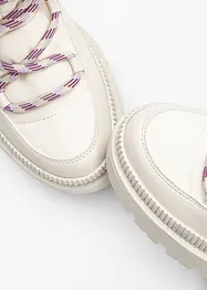 Šněrovací kotníková obuv s podšívkou, bonprix