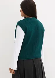 Pletená vesta s ozdobnými knoflíky, bonprix