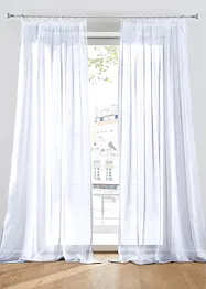 Batistová záclona s jemnou strukturou (1 ks v balení), bonprix
