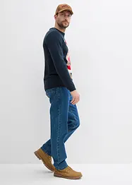 Jemně pletený svetr s vánočním motivem, bonprix