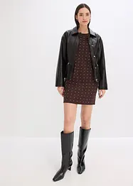 Žerzejové šaty se štrasovými aplikacemi, bonprix