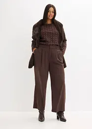 Tričko s dlouhým rukávem a štrasovou aplikací, bonprix