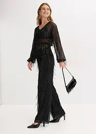 Kalhoty s pajetkami a třásněmi, bonprix