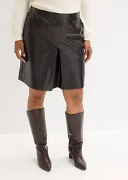 Sukně se skladem, z imitace lakované kůže, bonprix