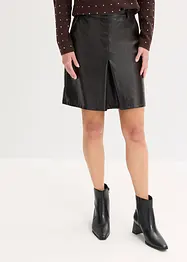 Sukně se skladem, z imitace lakované kůže, bonprix