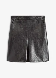 Sukně se skladem, z imitace lakované kůže, bonprix