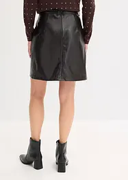 Sukně se skladem, z imitace lakované kůže, bonprix