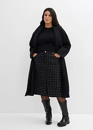 Džínová sukně se štrasovou aplikací, bonprix