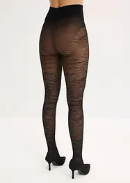 Punčochové kalhoty s květinovým síťovaným vzorem, bonprix